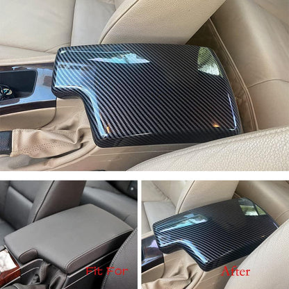 Mavlaro Mittelarmlehnen-Abdeckung in Carbon-Optik für BMW 3er E90/E91/E92/E93