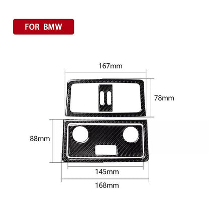 Mavlaro Fond-Luftauslass Blende Carbon-Optik 3M für BMW 5er E60/E61 2005-2010