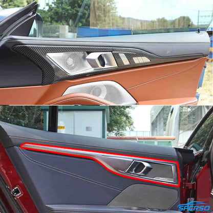 Mavlaro Real Carbon Fiber Interior Door Handle Trim for BMW 8 Series G16 & F93 (2019+)