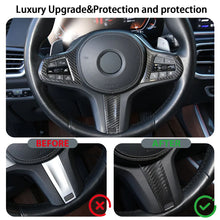 Mavlaro Echtcarbon Lenkradtasten-Rahmen 2-teilig für BMW 3er/5er/X5/X6 2018-2021