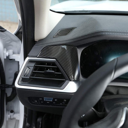 Mavlaro Carbon-Optik Mittelkonsole Armaturenbrett Zierleisten 2-teilig für BMW 3er G20