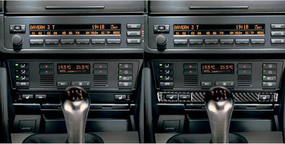 Mavlaro Echtcarbon Sitzheizung-Tastenrahmen für BMW 5er E39 & M5 1998-2003