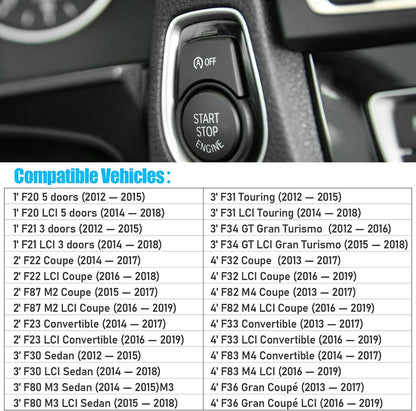 Mavlaro Auto Start Stop OFF Taste Ersatz für BMW F20/F22/F30/F32 F80/F82 2011-2020