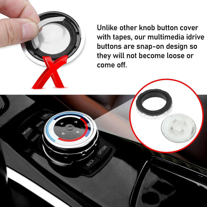Mavlaro iDrive Controller Drehknopf Cover für BMW F10/F11 F12/F13 F01/F02 X3 F25