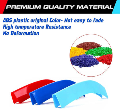 Mavlaro M-Farben Nieren-Zierstreifen für BMW 3er F30 & 4er F32 11 Streben Chrom