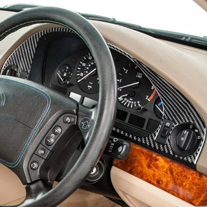 Mavlaro Echtcarbon Tachorahmen / Instrumentenrahmen für BMW 5er E39 & M5 1998-2003