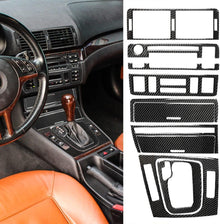Mavlaro Echtcarbon Mittelkonsole Innenraum-Set 8-teilig für BMW 3er E46 1998-2005