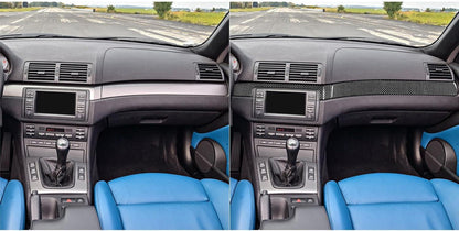 Mavlaro Echtcarbon Instrumententafel-Zierleiste für BMW 3er E46 1998-2005