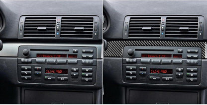 Mavlaro Echtcarbon Mittelkonsole Instrumentenleisten-Blende für BMW 3er E46 1998-2005