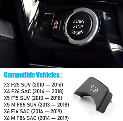 Mavlaro Auto Start Stop OFF Taste Ersatz Schwarz für BMW X3 F25 X4 F26 X5 F15 X6 F16
