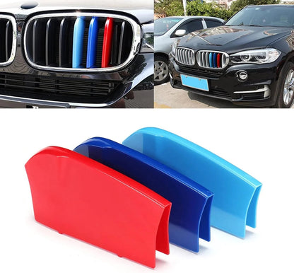 Mavlaro M-Farben Nieren-Zierstreifen für BMW X6 F16 2017-2019 7 Streben
