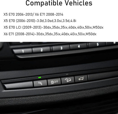 Mavlaro PDC Parkradar-Taste Abdeckung Ersatz für BMW X5 E70 2006-2013 & X6 E71 2008-2014