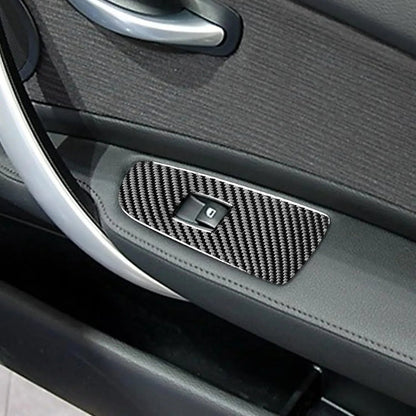 Mavlaro Echtcarbon Fensterheberschalter-Blenden für BMW 1er E81/E82/E87/E88 2008-2013