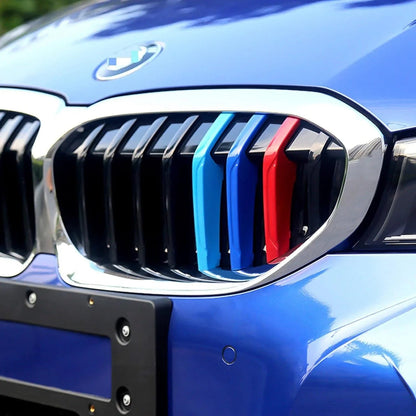Mavlaro M-Farben Nieren-Zierstreifen für BMW 3er G20 2019-2022 8 Streben