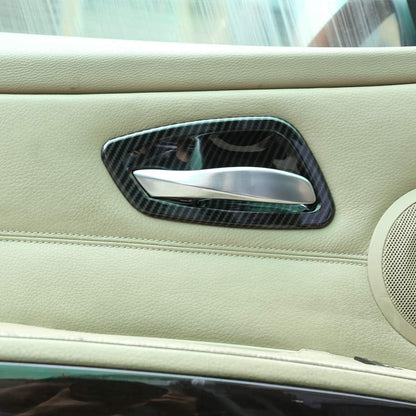 Mavlaro Türgriffmulden-Blenden 4-teilig für BMW 3er E90 2005-2012 Carbon-Look/Silber