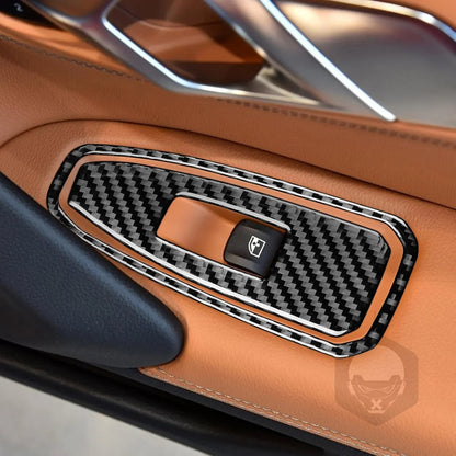 Mavlaro Echtcarbon Fensterheberschalter-Blenden 4-teilig für BMW Z4 G29 2019-2022