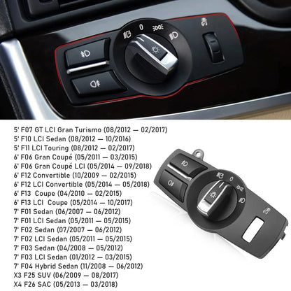 Mavlaro Lichtschalter Panel Ersatz 4-teilig für BMW F10 F12 F01 F25 F26