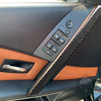 Mavlaro Echtcarbon Innentürgriff-Zierleisten für BMW 5er E60 2004-2007