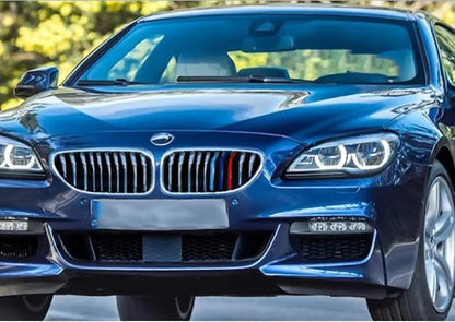 Mavlaro M-Farben Nieren-Zierstreifen für BMW 6er F12/F13 Pre-LCI 2012-2015 10 Streben