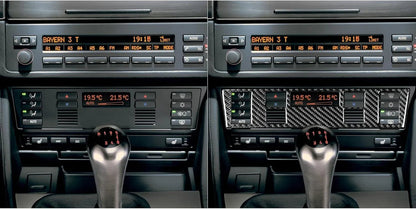 Mavlaro Echtcarbon Klima-Bedienteil Blende für BMW 5er E39 & M5 1998-2003