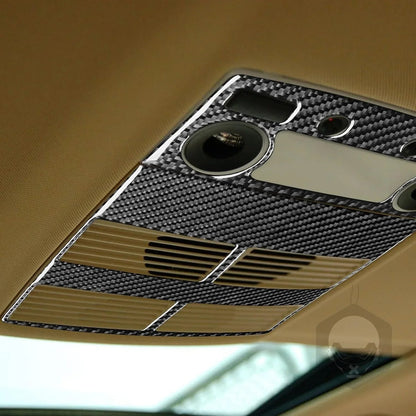 Mavlaro Echtcarbon Fond-Dachleuchten- & Lautsprecherblende für BMW 5er E60 2004-2010