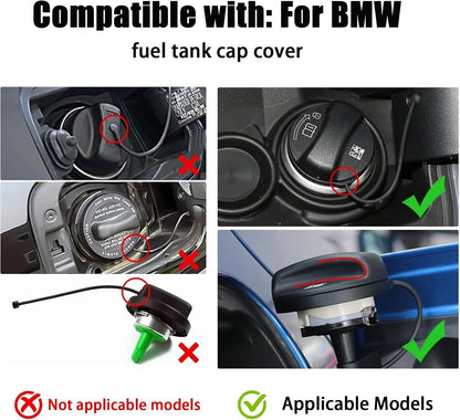 Mavlaro Universelle Echtcarbon Tankdeckel-Blende für BMW E/F/G Serien, X Modelle & Z4