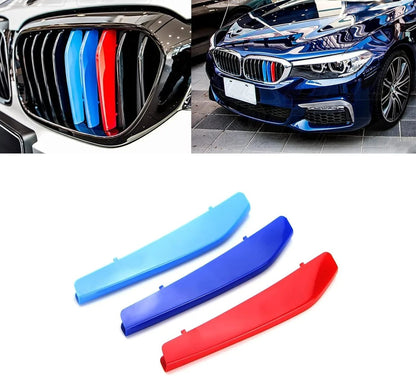 Mavlaro M-Farben Nieren-Zierstreifen für BMW 5er G30/G31 2017-2020 9 Streben