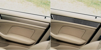 Mavlaro Echtcarbon Türverkleidungs-Zierleisten innen für BMW 3er E46 1998-2005