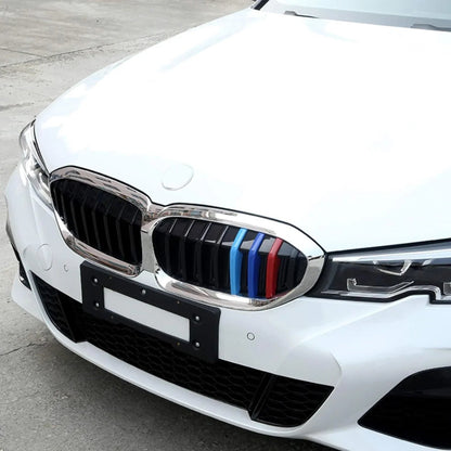 Mavlaro M-Farben Nieren-Zierstreifen für BMW 3er G20 2019-2022 8 Streben