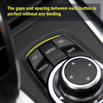 Mavlaro iDrive Tasten Ersatz 7-teilig für BMW E81/E82/E88 E90/E92/E93 E60/E61 E70/E71