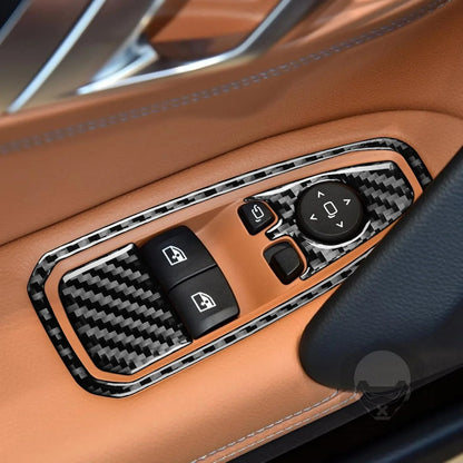Mavlaro Echtcarbon Fensterheberschalter-Blenden 4-teilig für BMW Z4 G29 2019-2022