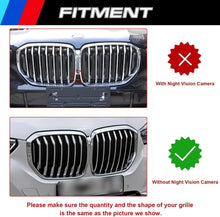 Mavlaro M-Farben Nieren-Zierstreifen für BMW X5 G05 2019+ 7 Streben ohne Night Vision