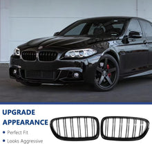 Mavlaro M-Style Doppelsteg Nieren Grill Schwarz für BMW 5er F10/F11 2010-2017