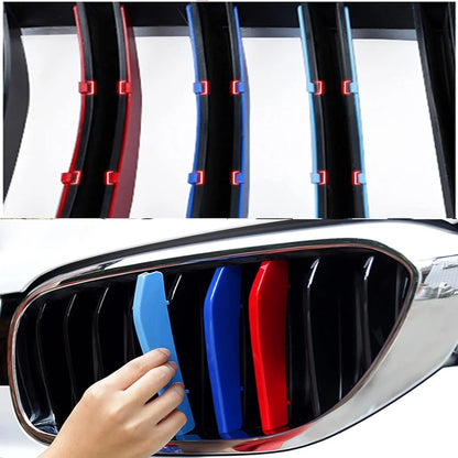 Mavlaro M-Farben Nieren-Zierstreifen für BMW 3er GT F34 M-Sport 2013-2020 9-Streben-Grill