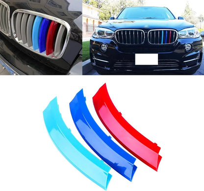 Mavlaro M-Farben Nieren-Zierstreifen für BMW X5 E70 2007-2013 & X6 E71 2008-2012