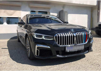 Mavlaro M-Farben Nieren-Zierstreifen für BMW 7er G11 LCI 2020+ 8 Streben