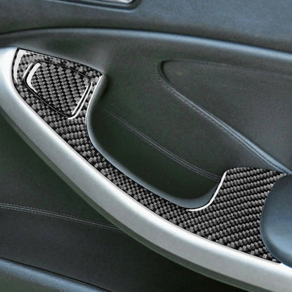 Mavlaro Echtcarbon Fensterheberschalter-Blenden 2-teilig für BMW 3er E46 & M3 1998-2005