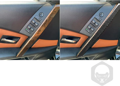 Mavlaro Echtcarbon Innentürgriff-Zierleisten für BMW 5er E60 2004-2007