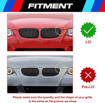 Mavlaro M-Farben Nieren-Zierstreifen für BMW 3er E92/E93 LCI 2011-2013 13 Streben