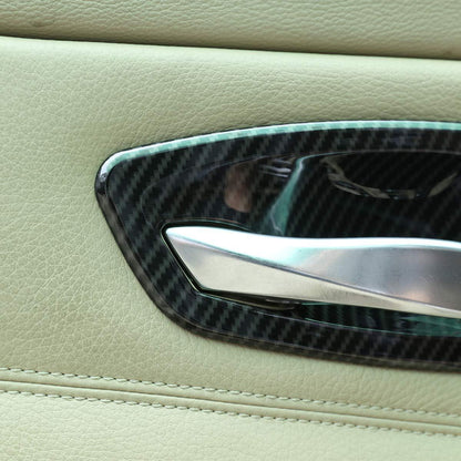 Mavlaro Türgriffmulden-Blenden 4-teilig für BMW 3er E90 2005-2012 Carbon-Look/Silber