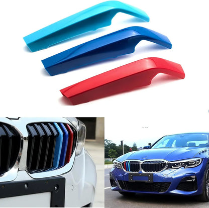 Mavlaro M-Farben Nieren-Zierstreifen für BMW 3er G20 2019-2022 8 Streben