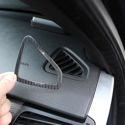 Mavlaro Echtcarbon Armaturenbrett-Lüftungsdüsenblende für BMW X5 F15 & X6 F16 2014-2018 Linkslenker