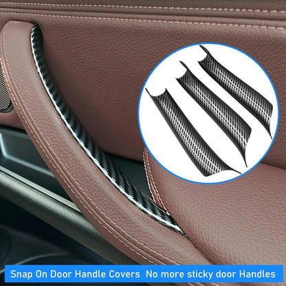 Mavlaro Innentürgriff-Abdeckungen 3-teilig ohne Türverkleidungsausbau für BMW X5 F15/F85 2014-2018 & X6 F16/F86 2015-2019