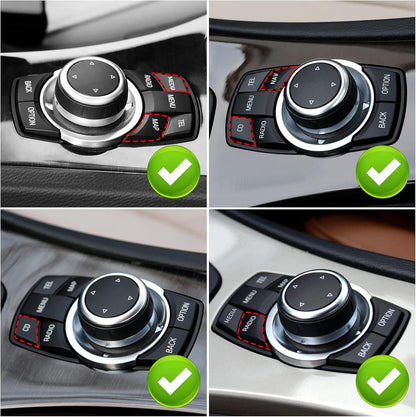 Mavlaro iDrive Tasten Ersatz 7-teilig für BMW E81/E82/E88 E90/E92/E93 E60/E61 E70/E71