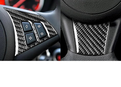 Mavlaro Echtcarbon Lenkrad-Rahmenblende für BMW 5er E60 2004-2010