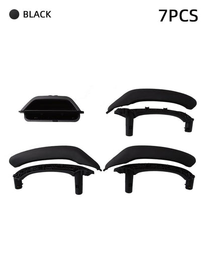 Mavlaro Innentürgriff Ersatzkit 7-teilig aus Echtleder für BMW X3 F25 2011-2018 & X4 F26 2014-2018