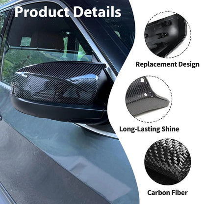 Mavlaro Echtcarbon Spiegelkappen Ersatz für BMW X5 E70 & X6 E71 2008-2013