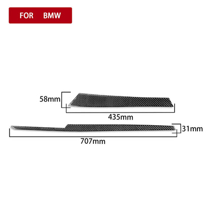 Mavlaro Echtcarbon Beifahrer-Dashboard Zierleisten 2-teilig für BMW X1 E84 2013-2015