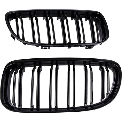 Mavlaro Nieren Kühlergrill Doppelsteg Schwarz für BMW 3er E90/E91 LCI 2009-2011