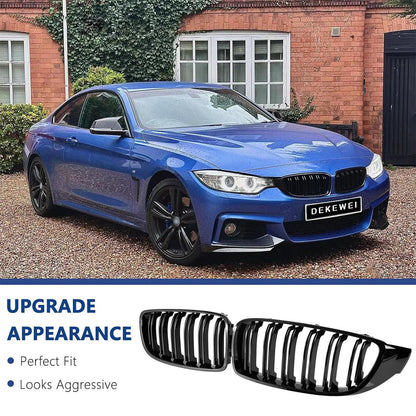 Mavlaro Nieren Kühlergrill Schwarz für BMW 4er F32/F33/F36 2014-2019 & M3 F80 M4 F82 2015-2019